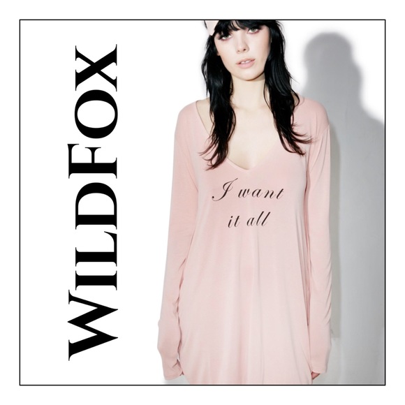 Wildfox Other - Wildfox I Want It All Sleepshirt Nightshirt